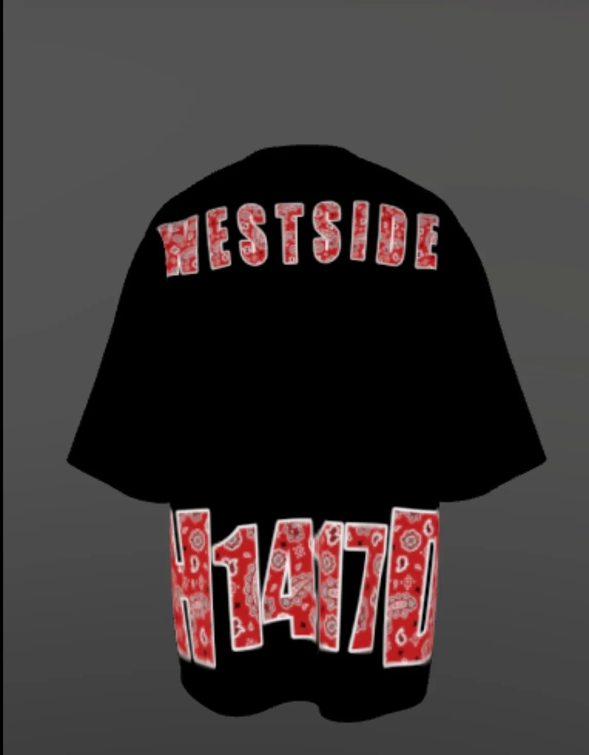 WESTSIDE TEE — BLACK (back)