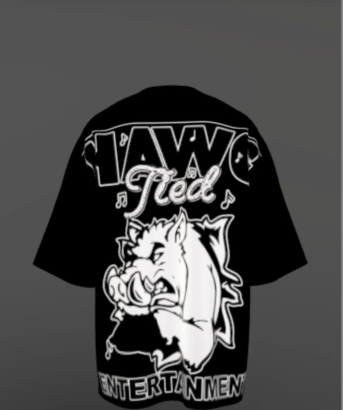 HAWGTIED MONO TEE (back)