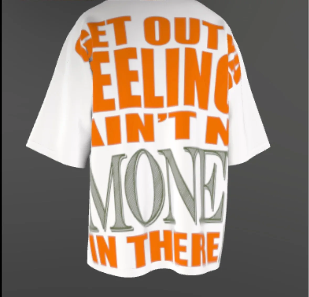 GET OUT YA FEELINGS TEE (back)